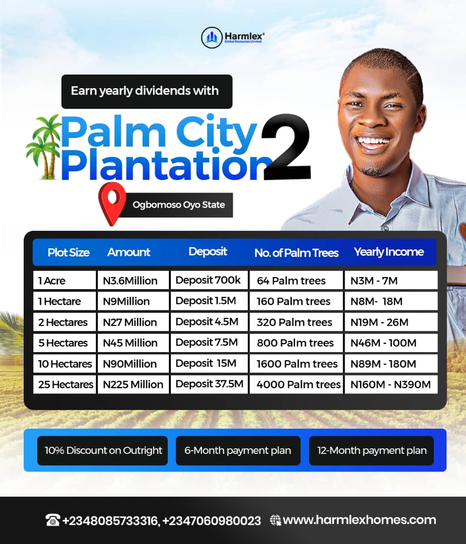 Palm City Plantation 2 Ogbomosho Oyo state