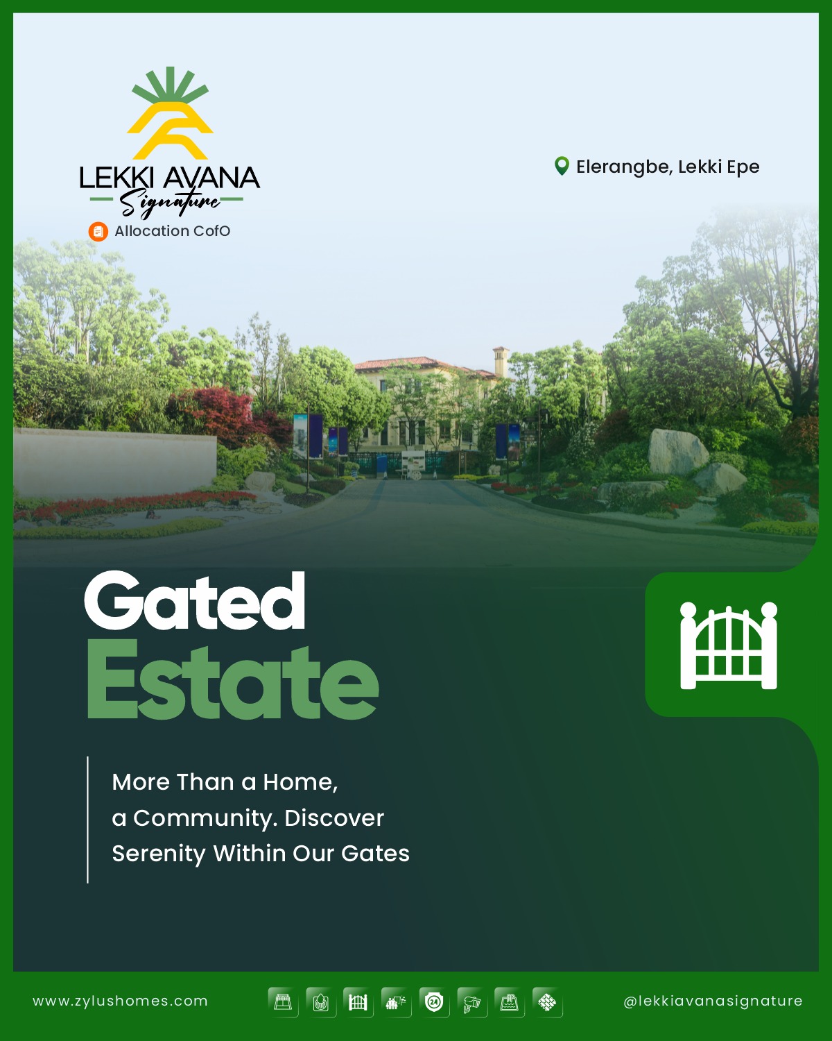 Concept for a gated estate