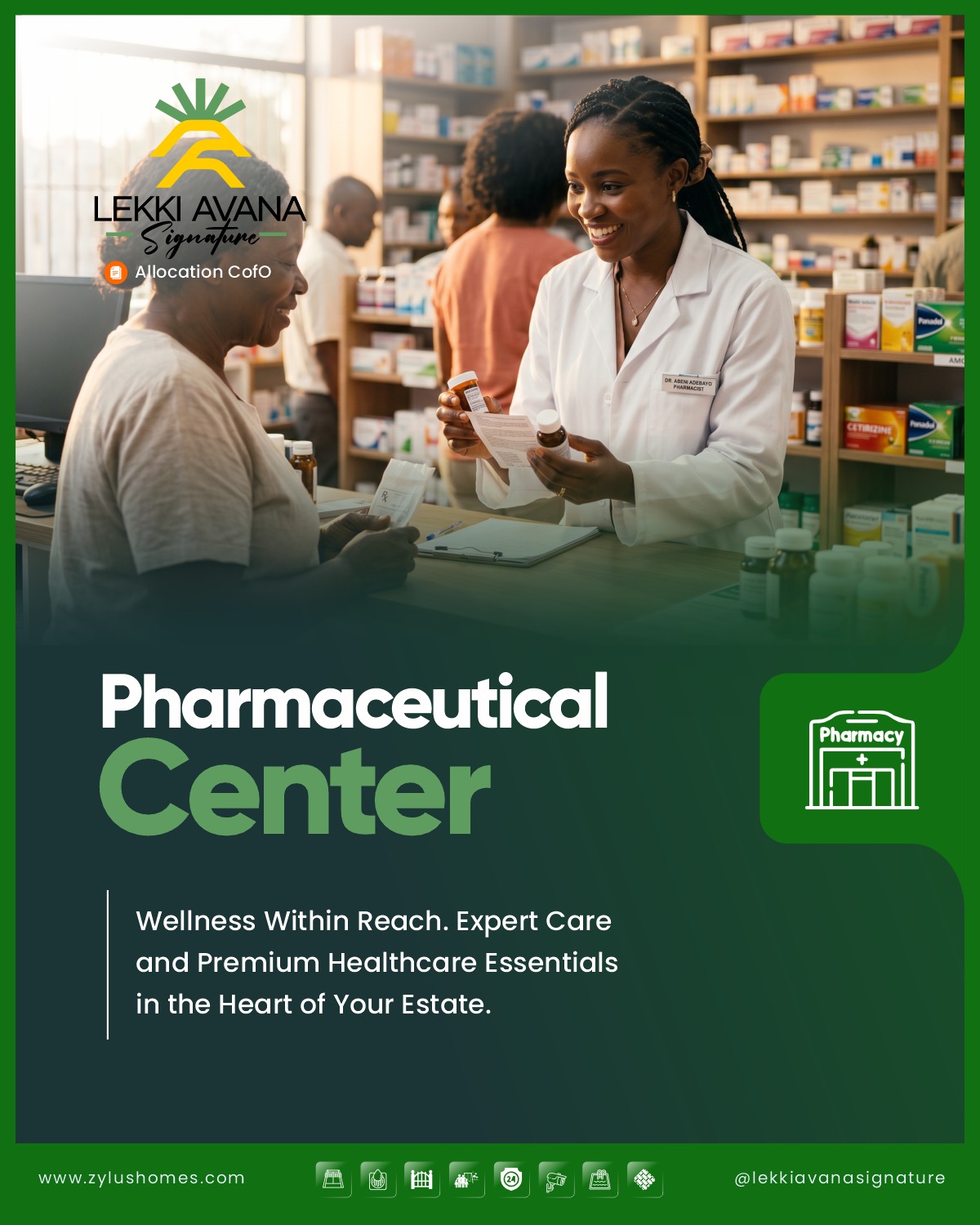 Concept for a pharmaceutical centre
